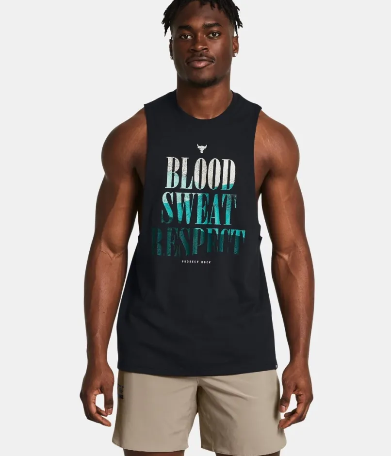 Ανδρική Αμάνικη Μπλούζα Προπόνησης Μαύρη 